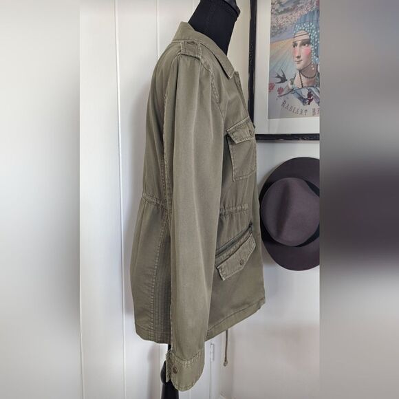 Lily Aldridge For Velvet Utility Preppy Cozy Military Rock Glam Layer Jacket XS - Picture 7 of 13